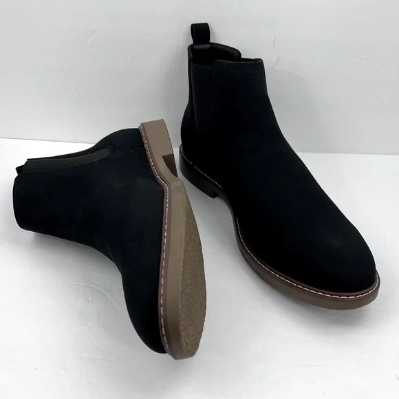 SONOMA GOODS FOR LIFE W/ORTHOLITE eco TECHNOLOGY, CHUKKA BOOTS, SIZE 13, BLACK - Picture 7 of 11